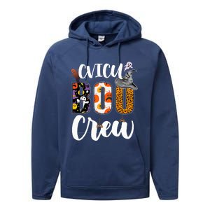 Spooky Halloween Crew for CVICU Nurses Performance Fleece Hoodie