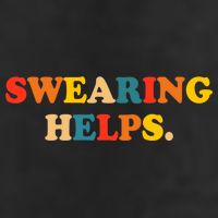 Swearing Helps Cute Gift 7 Panel Mesh Trucker Snapback Hat