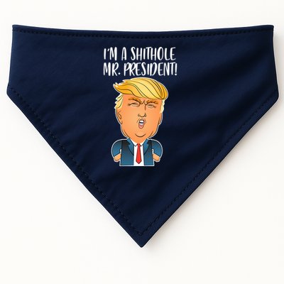 IM A Shithole Mr. President Funny Trump USA-Made Doggie Bandana