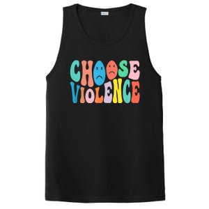 Sarcastic Humor Choose Violence Not Kindness Gag Gift PosiCharge Competitor Tank