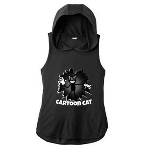 Siren Head Cartoon Cat We Love To Escape From Siren Head Gift Ladies PosiCharge Tri-Blend Wicking Draft Hoodie Tank