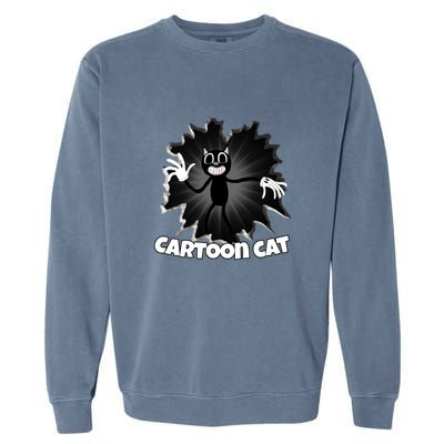 Siren Head Cartoon Cat We Love To Escape From Siren Head Gift Garment-Dyed Sweatshirt