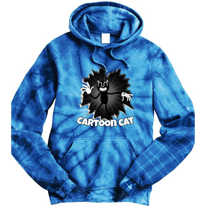 Siren Head Cartoon Cat We Love To Escape From Siren Head Gift Tie Dye Hoodie