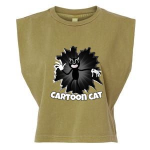 Siren Head Cartoon Cat We Love To Escape From Siren Head Gift Garment-Dyed Women's Muscle Tee