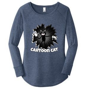 Siren Head Cartoon Cat We Love To Escape From Siren Head Gift Women's Perfect Tri Tunic Long Sleeve Shirt