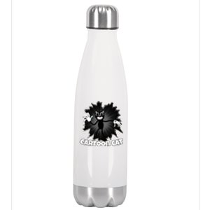 Siren Head Cartoon Cat We Love To Escape From Siren Head Gift Stainless Steel Insulated Water Bottle