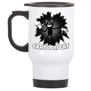 Siren Head Cartoon Cat We Love To Escape From Siren Head Gift Stainless Steel Travel Mug