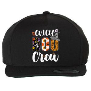 Spooky Halloween Crew for CVICU Nurses Wool Snapback Cap