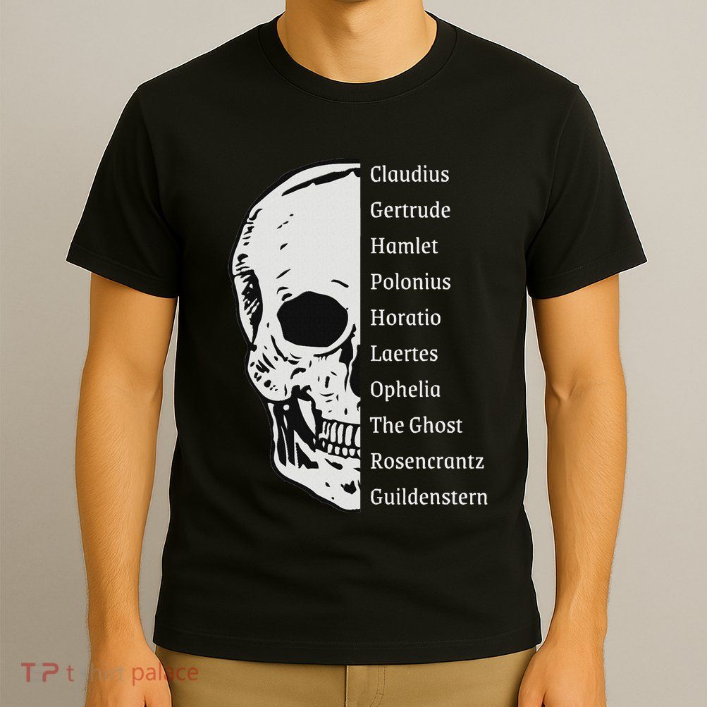 ShakespeareS Hamlet Cast & Skull T-Shirt