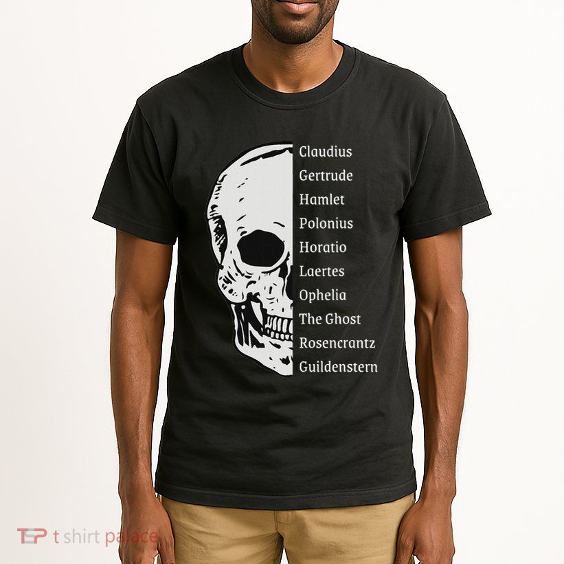 ShakespeareS Hamlet Cast & Skull Tall T-Shirt