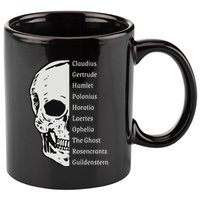 ShakespeareS Hamlet Cast & Skull 11oz C Handle Ceramic Mug