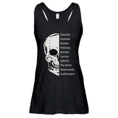 ShakespeareS Hamlet Cast & Skull Ladies Essential Flowy Tank