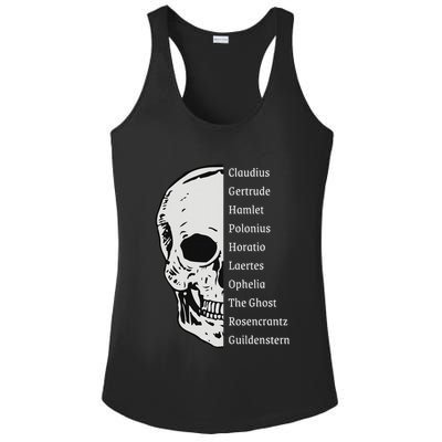 ShakespeareS Hamlet Cast & Skull Ladies PosiCharge Competitor Racerback Tank