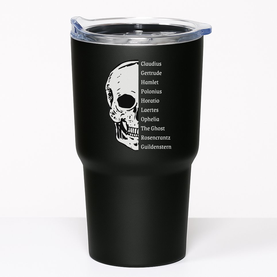 ShakespeareS Hamlet Cast & Skull Tumbler
