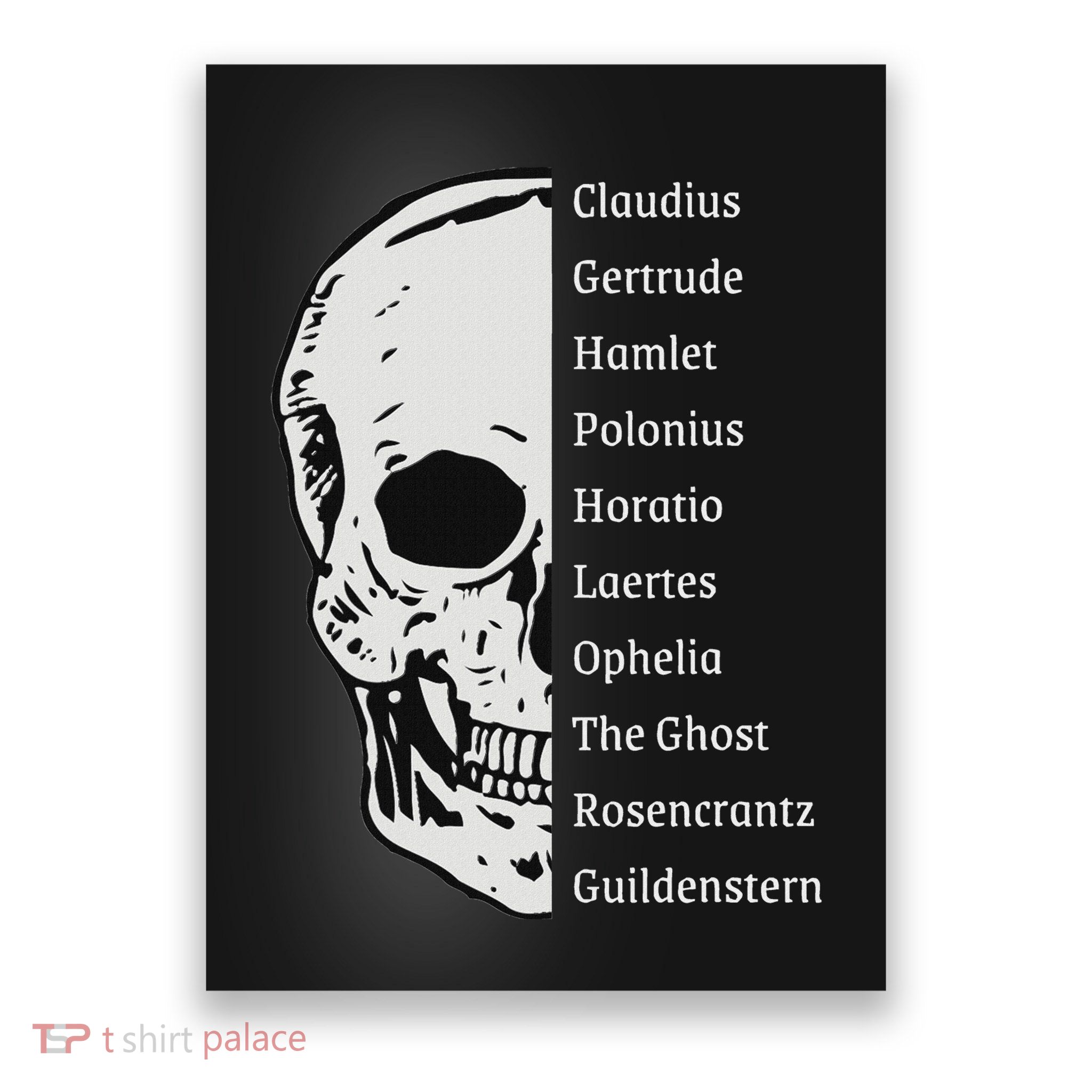 ShakespeareS Hamlet Cast & Skull Poster