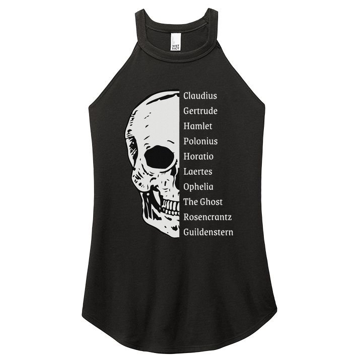 ShakespeareS Hamlet Cast & Skull Women's Perfect Tri Rocker Tank