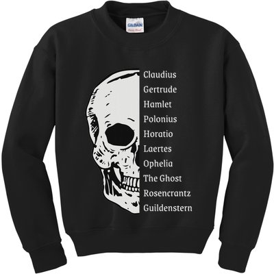 ShakespeareS Hamlet Cast & Skull Kids Sweatshirt