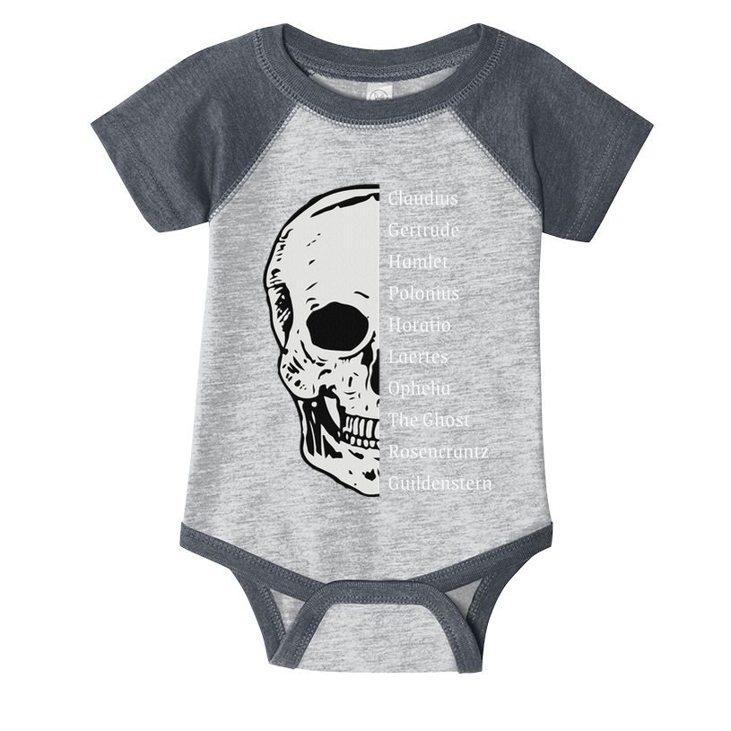 ShakespeareS Hamlet Cast & Skull Infant Baby Jersey Bodysuit