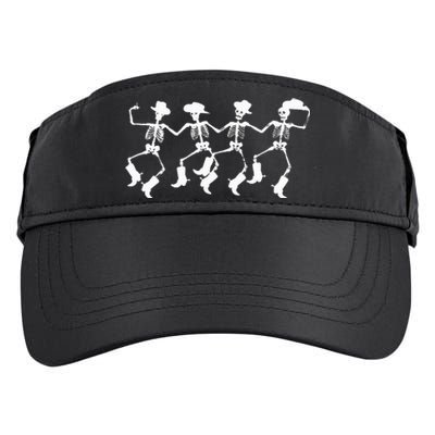 Spooky Halloween Cowboys Skeleton Dance Adult Drive Performance Visor