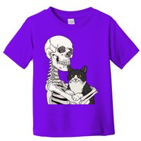 Skeleton Holding Cat Toddler T-Shirt
