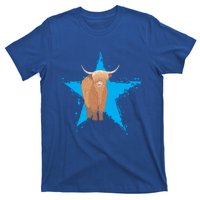 Scottish Highland Cow Star Cow Love Scottish Highland Cows Gift T-Shirt