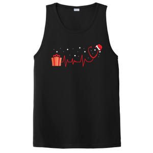 Stethoscope Heartbeat Christmas Nurse Xmas Nursing Cute Gift PosiCharge Competitor Tank