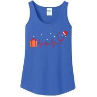 Stethoscope Heartbeat Christmas Nurse Xmas Nursing Cute Gift Ladies Essential Tank