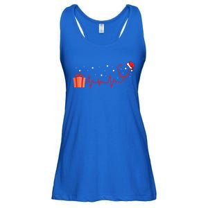 Stethoscope Heartbeat Christmas Nurse Xmas Nursing Cute Gift Ladies Essential Flowy Tank