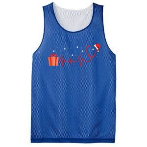 Stethoscope Heartbeat Christmas Nurse Xmas Nursing Cute Gift Mesh Reversible Basketball Jersey Tank