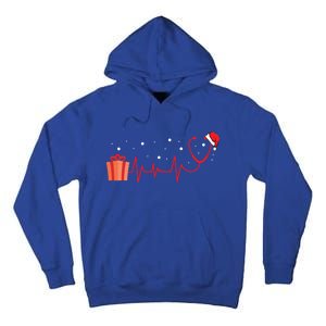 Stethoscope Heartbeat Christmas Nurse Xmas Nursing Cute Gift Tall Hoodie