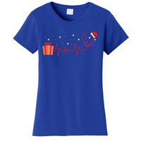 Stethoscope Heartbeat Christmas Nurse Xmas Nursing Cute Gift Women's T-Shirt