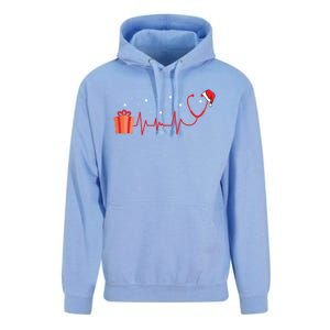 Stethoscope Heartbeat Christmas Nurse Xmas Nursing Cute Gift Unisex Surf Hoodie