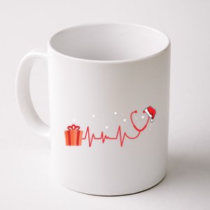 Stethoscope Heartbeat Christmas Nurse Xmas Nursing Cute Gift Coffee Mug