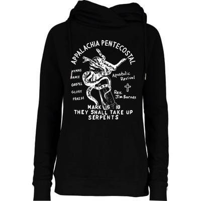 Snake Handling Church Appalachia Pentecostal Womens Funnel Neck Pullover Hood