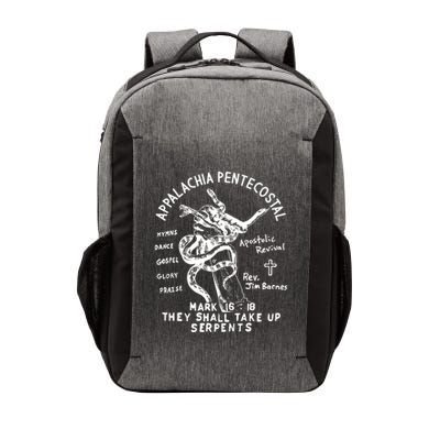 Snake Handling Church Appalachia Pentecostal Vector Backpack