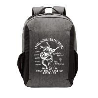 Snake Handling Church Appalachia Pentecostal Vector Backpack