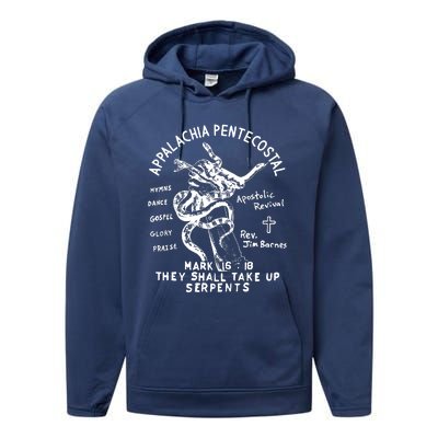 Snake Handling Church Appalachia Pentecostal Performance Fleece Hoodie