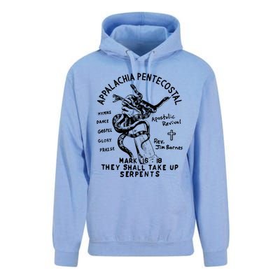 Snake Handling Church Appalachia Pentecostal Unisex Surf Hoodie