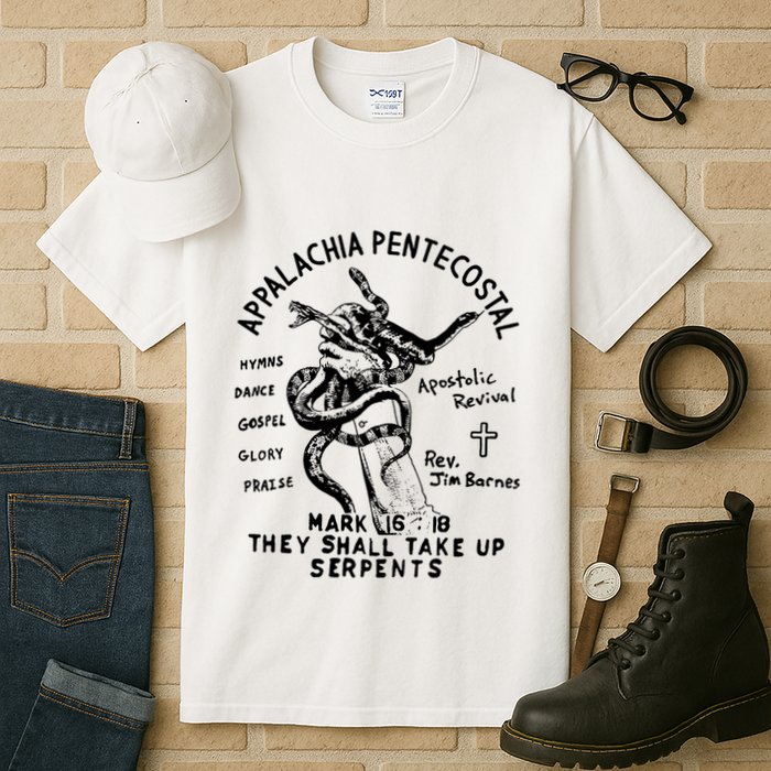 Snake Handling Church Appalachia Pentecostal Tall T-Shirt