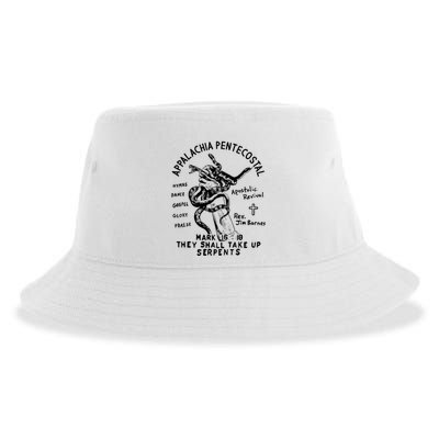 Snake Handling Church Appalachia Pentecostal Sustainable Bucket Hat