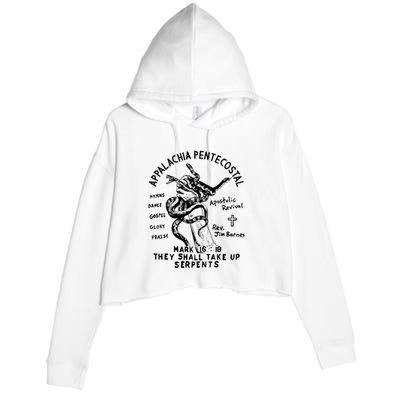 Snake Handling Church Appalachia Pentecostal Crop Fleece Hoodie