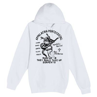 Snake Handling Church Appalachia Pentecostal Premium Pullover Hoodie