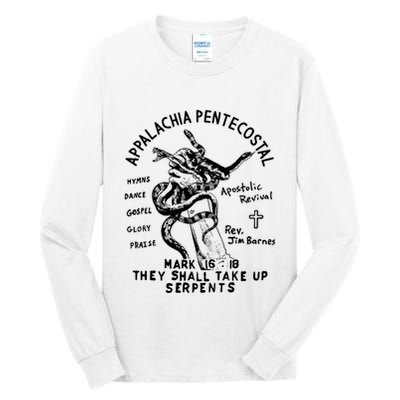 Snake Handling Church Appalachia Pentecostal Tall Long Sleeve T-Shirt
