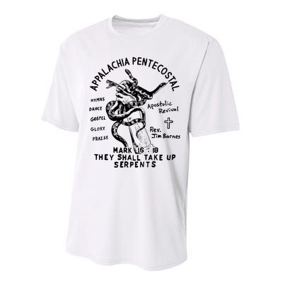 Snake Handling Church Appalachia Pentecostal Performance Sprint T-Shirt