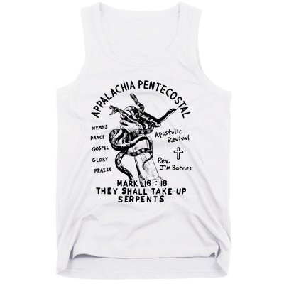 Snake Handling Church Appalachia Pentecostal Tank Top