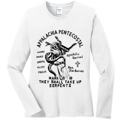 Snake Handling Church Appalachia Pentecostal Ladies Long Sleeve Shirt