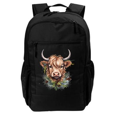 Scottish Highland Cow Cattle Hairy Cow Christmas Funny Gift Backpack