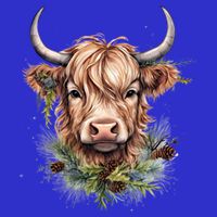Scottish Highland Cow Cattle Hairy Cow Christmas Funny Gift Baby Bodysuit
