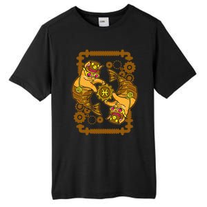 Steampunk Horoscope Cat Pisces Funny Cat Astrology Gift Tall Fusion ChromaSoft Performance T-Shirt