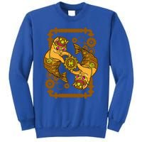 Steampunk Horoscope Cat Pisces Funny Cat Astrology Gift Sweatshirt